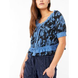 NWT Free People Perfect Day Top / Dark Combo
